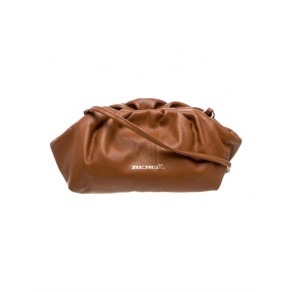 NEW BERGE women's mini tramonto shoulder bag in tan